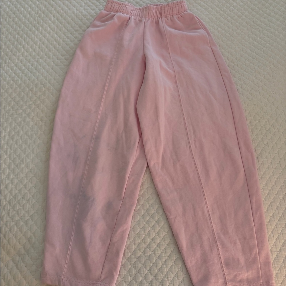 Tapered plush pants